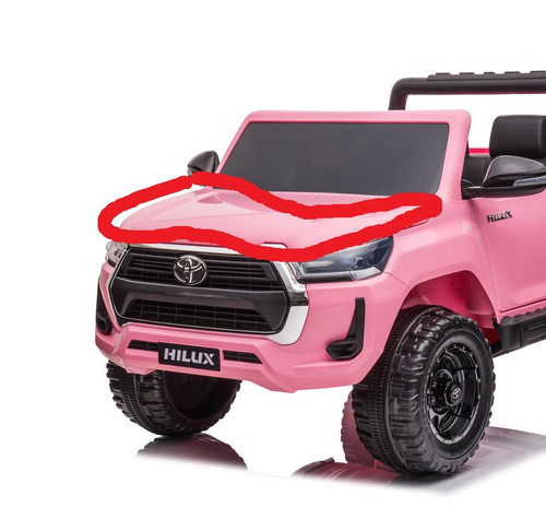 Toyota DK-HL860 Toyota Hilux 12V Bonnet Pink 