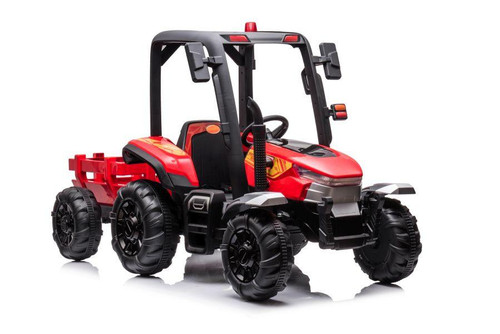Funstuff AgriPower 24V Electric Ride On Tractor with Trailer Red 