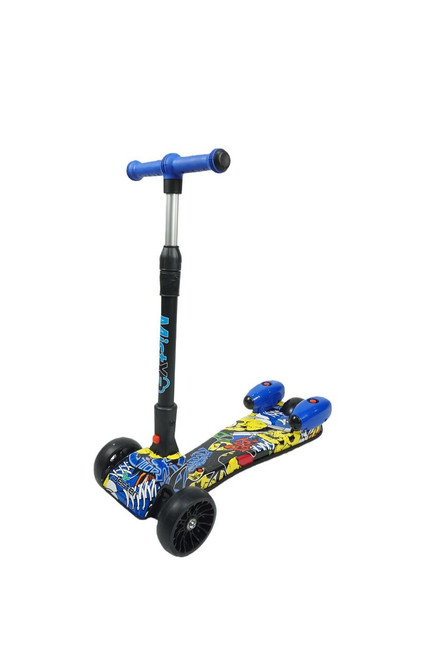 Funstuff MistX 3 Wheel Foldable Kids Push Vapour Scooter Yellow
