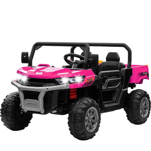 Funstuff AgriBuddy With Rear Tipper 12V Electric Ride On Buggy Pink 
