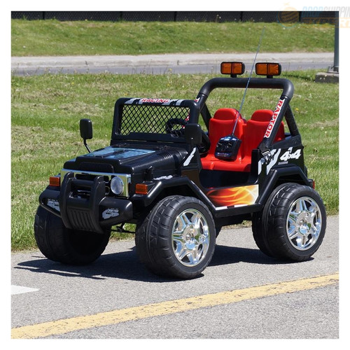 Drifter Raptor Powerful 12V Electric Ride On Jeep Black