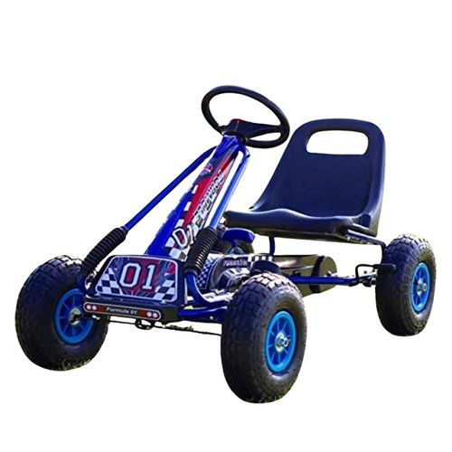Funstuff Zoom Rubber Wheel Go Kart Blue 