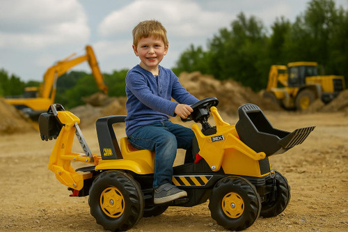  Rolly JCB Junior Tractor Backhoe Digger Loader 