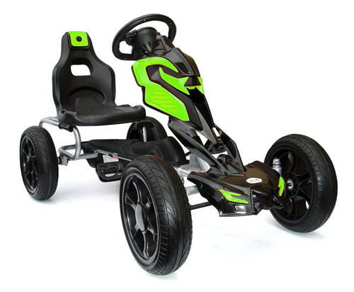 Funstuff Thunder Eva Rubber Wheel Go Kart Green 