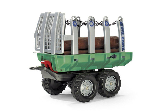 John Deere Rolly John Deere Twin Axle Trailer with Logs 