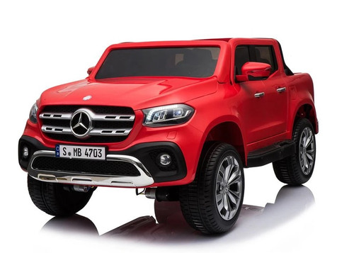 Mercedes Benz X Class Licensed 24v Electric 2 Seat Kids Ride On Jeep EVA Rubber Wheels 4 Wheel Drive - Red