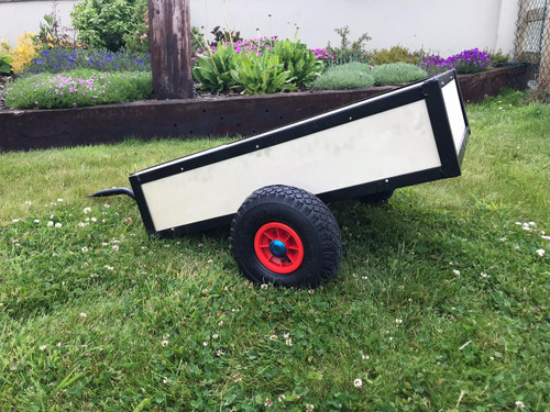 Funstuff Heavy Duty Pedal Go Kart Trailer Creme 