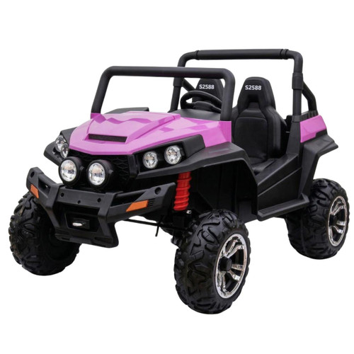 Funstuff Ranch Wagon 24V Electric Ride On Buggy Pink 