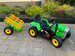 MX Green 12V Electric Tractor Trailer - www.funstuff.ie