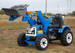 Kingdom 12V Electric Tractor with Loader Blue (JS328A-BLUE)