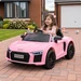 Audi Licensed Audi R8 Spyder 12V Electric Ride On Car Pink