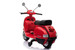 Vespa Licensed Vespa 12V Electric Ride On Motorbike Red 
