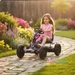 Funstuff Thunder Eva Rubber Wheel Go Kart Pink 