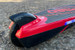 Whizza Prizm Kids 12V Electric Scooter with Flashlights and Headlight Red 