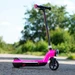 Whizza Prizm Kids 12V Electric Scooter with Flashlights and Headlight (Pink) 