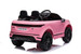Jaguar Land Rover Range Rover Evoque 12V Electric Ride On Jeep Pink 