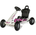 Ferbedo Air Runner Go Kart with Pneumatic Tyres and Electronic Steering Wheel Pink and White