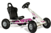 Ferbedo Air Runner Go Kart with Pneumatic Tyres and Electronic Steering Wheel Pink and White