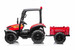 Funstuff AgriPower 24V Electric Ride On Tractor with Trailer Red 