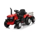 Funstuff Turbo Harvest  12V Electric Ride On Tractor with Trailer Red 