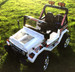 Drifter Raptor Powerful 12V Two Seater 4x4 Electric Ride on Jeep (White)