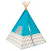 Play TeePee - Turquoise w/ Gray & White Chevron