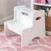 Two Step Stool - White