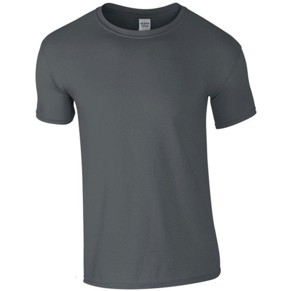 GD001 Softstyle Adult Ringspun T-Shirt - Charcoal - (L)