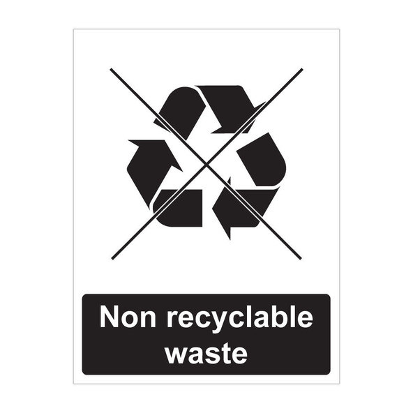 Non Recyclable Waste Sign