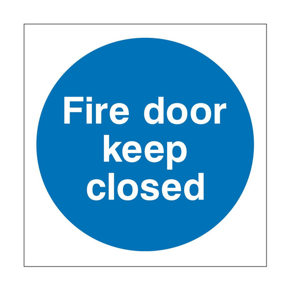 Fire Door Keep Closed Sign