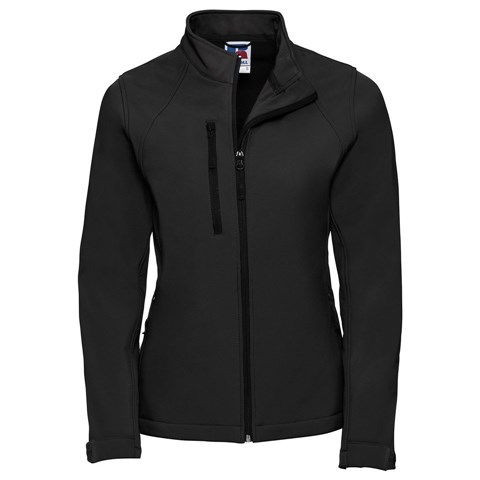 Russell J140F Women's Softshell Jacket - Black - (XL)