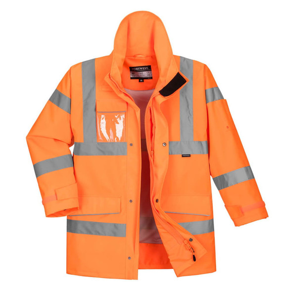 S590 Hi Vis Extreme Rain Jacket - Orange - (XL)