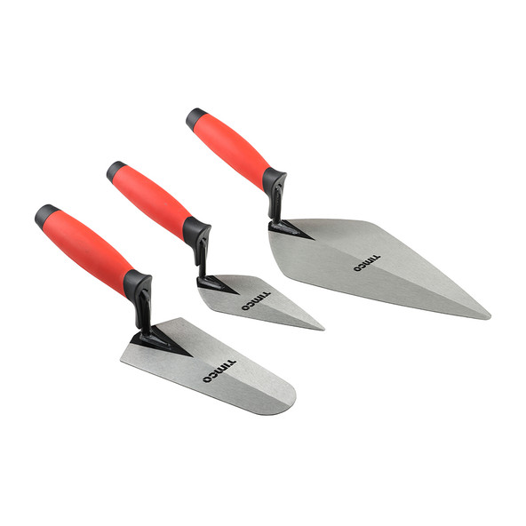 TIMCO Brick Trowel Set - 3pcs - Blister Pack of 3