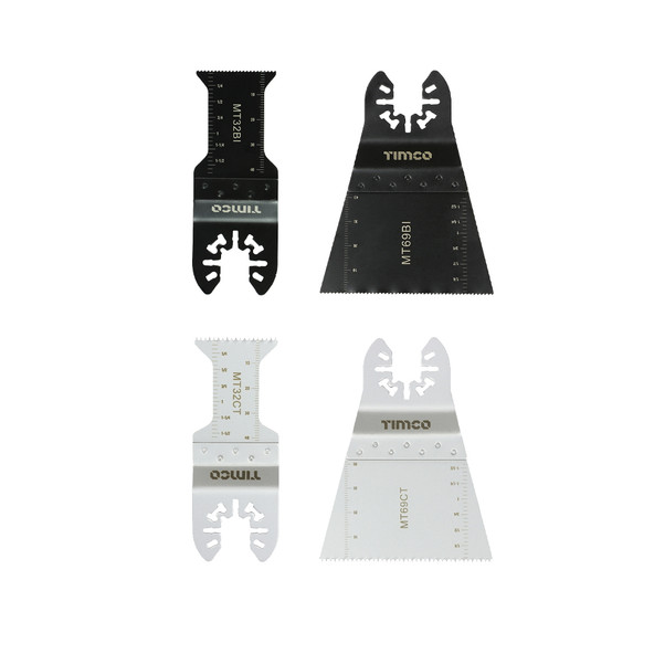 TIMCO Multi-Tool Blade Sets - 4 Piece Set - Mixedmm