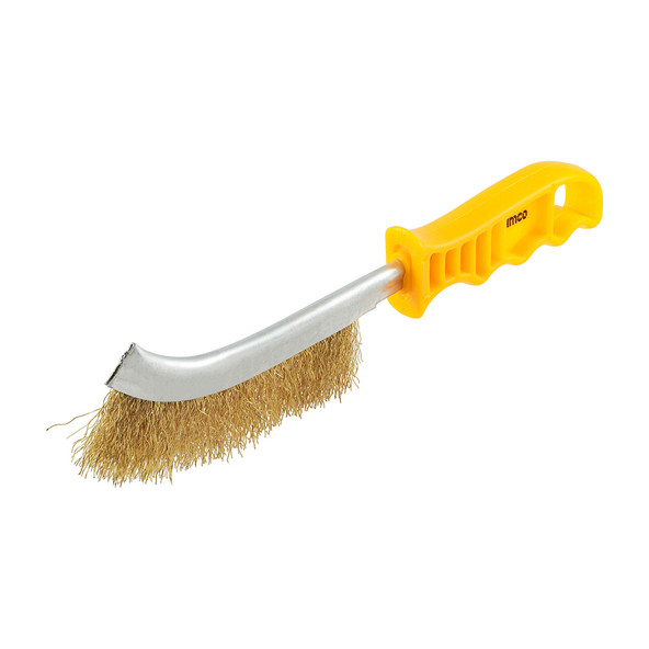 TIMCO Wire Hand Brush - Brass - 255mm
