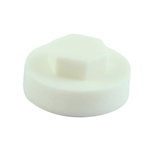 Hex Head Cover Caps - White