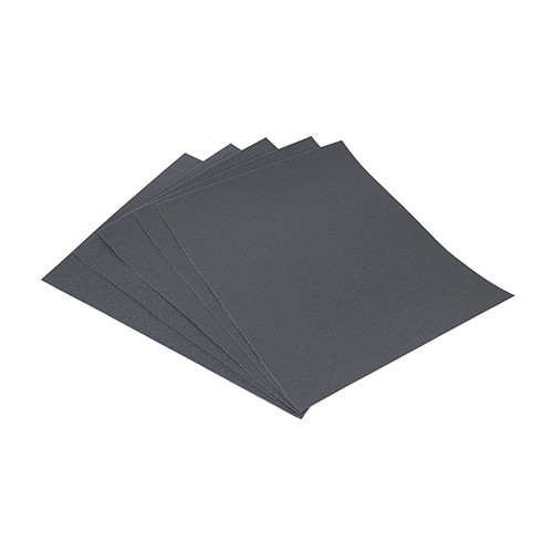 TIMCO Wet & Dry Sanding Sheets - 1200 Grit - Black - 230 x 280mm - Pack of 5