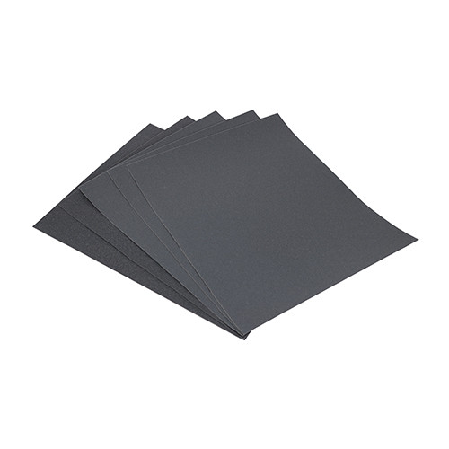 TIMCO Wet & Dry Sanding Sheets - Mixed - Black - 230 x 280mm (180/320) - Pack of 5