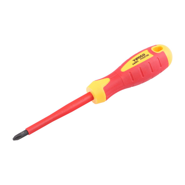 TIMCO VDE Screwdriver - Phillips - PH2 x 100mm