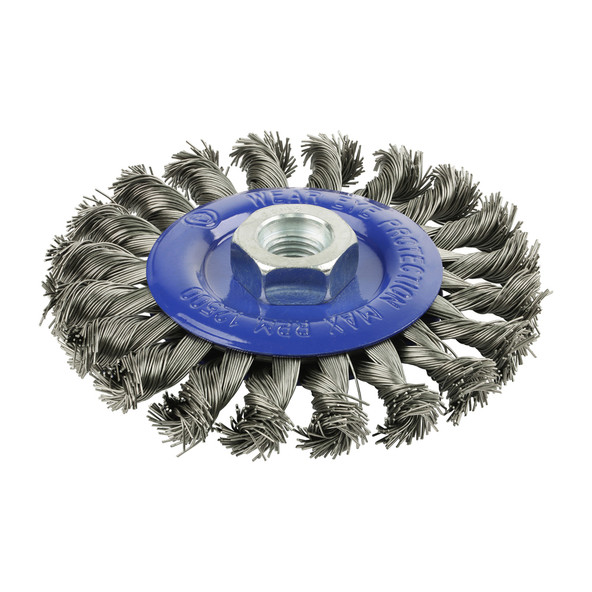 TIMCO Angle Grinder Wheel Brush - Twisted Knot Stainless Steel - 115mm