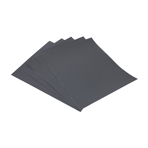 TIMCO Wet & Dry Sanding Sheets - 600 Grit - Black - 230 x 280mm - Pack of 5