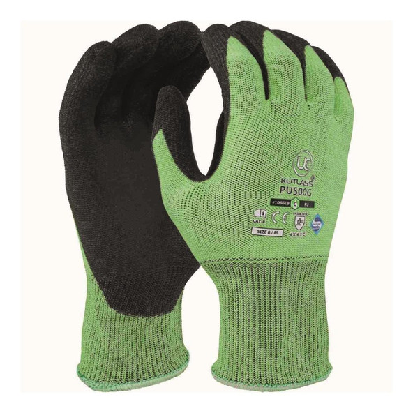 Green Cut Level C - PU Glove