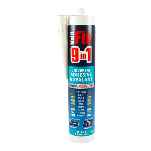 TIMCO 9 in 1 Universal Adhesive & Sealant - White - 290ml