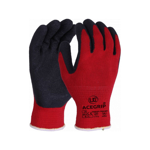 Scudo Cut Level 1 - Latex Grip Glove - Red