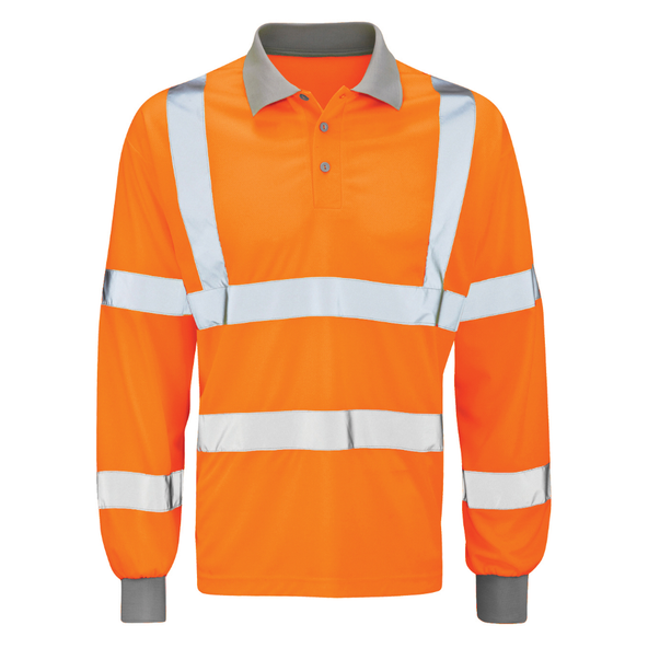 Andromeda Long Sleeve Hi Vis Polo Shirt