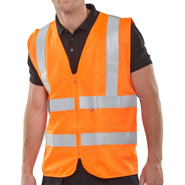 CFRWCORL Hi Vis Flame Retardant Waistcoat