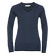 J710F Russel Women's V-Neck Knitted Sweater 