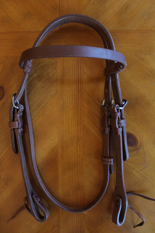 Medium Oil Harness Leather Headstall 