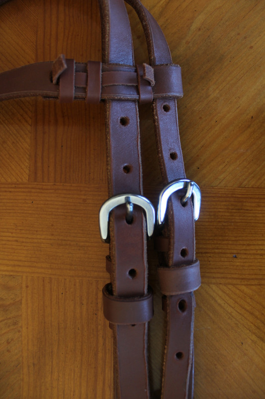 Dark Oil Harness Leather Headstall