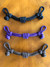 Colors in photo shown from top to bottom. Black, Purple and Brown.